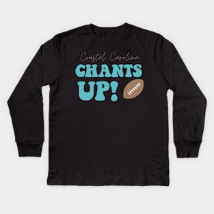 Coastal Carolina Chants Up Game Day Kids Long Sleeve T-Shirt